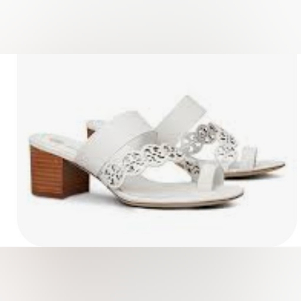 Tory Burch Tiny Miller Toe Ring Block Heels Sanda… - image 2